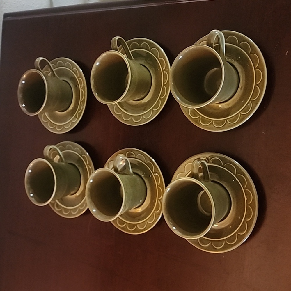 Sheffield Granada Cups and Saucers MCM